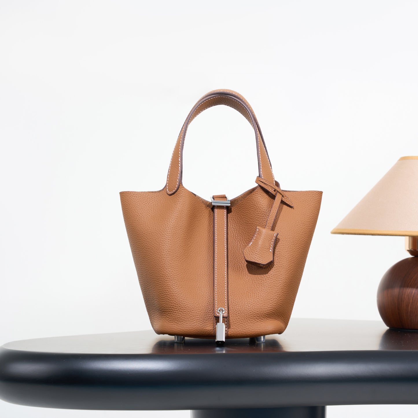 Classic First Layer Cowhide Vegetable Basket Light Luxury High-grade Genuine Women's Messenger Bag