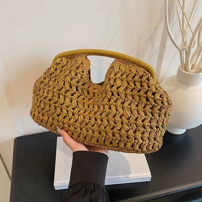 Women's Hand Carrying Straw Special Interest Light Luxury High Tote Bag