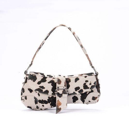 Cool Women's Distressed Leopard Print Asymmetric Bags