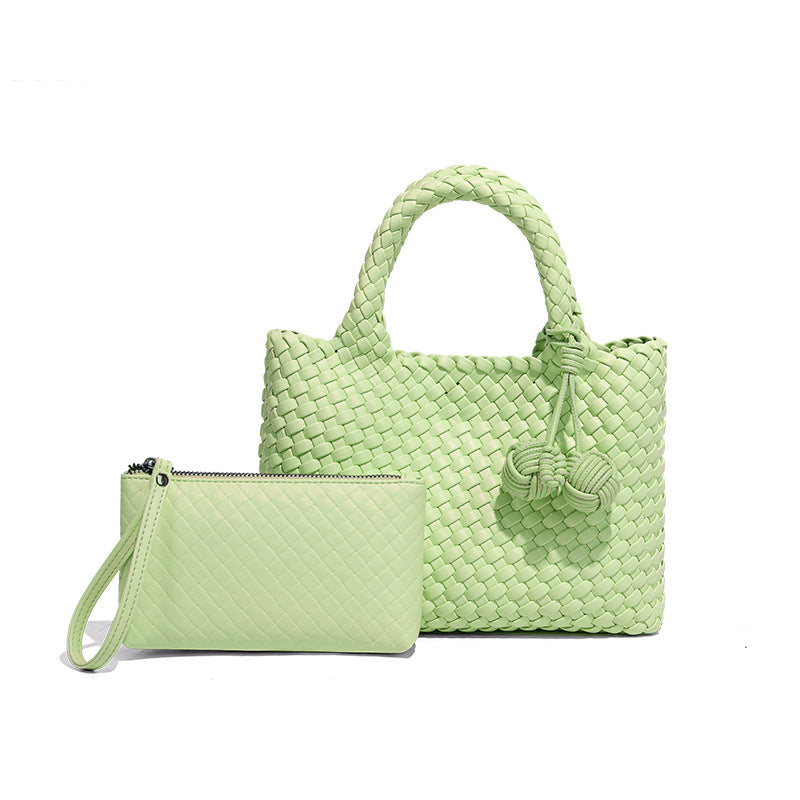 Women's Portable Vegetable Basket Personality Composite Woven Women's Handbag