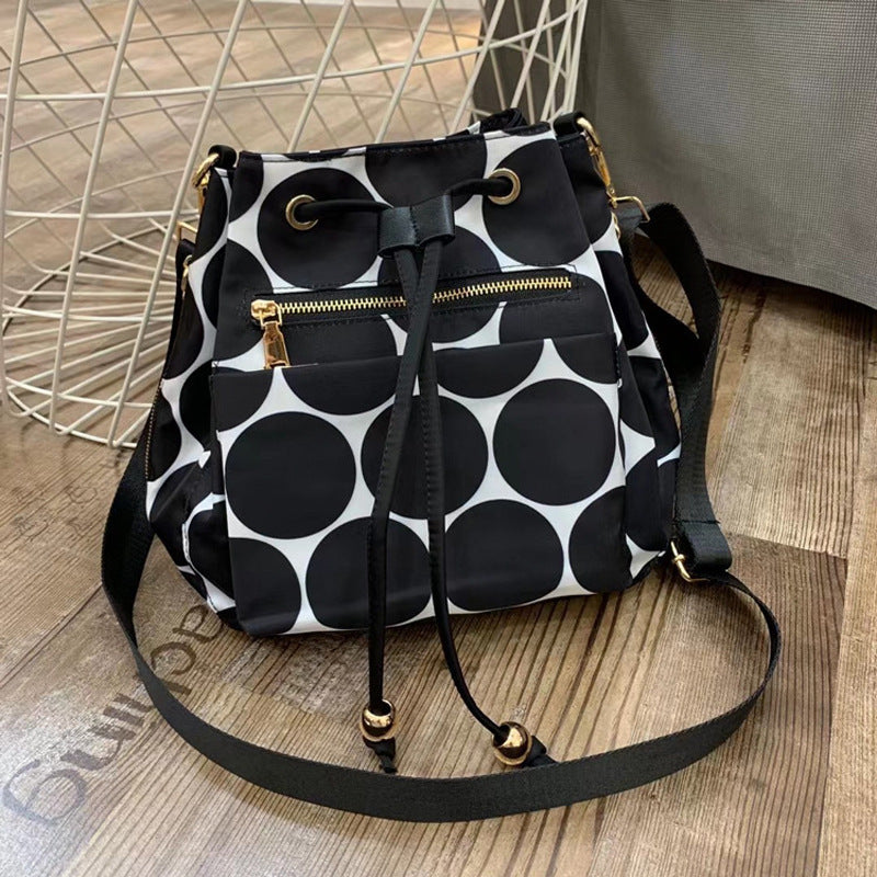 Women's Winter Fashion Oxford Cloth Drawstring Camouflage Bags