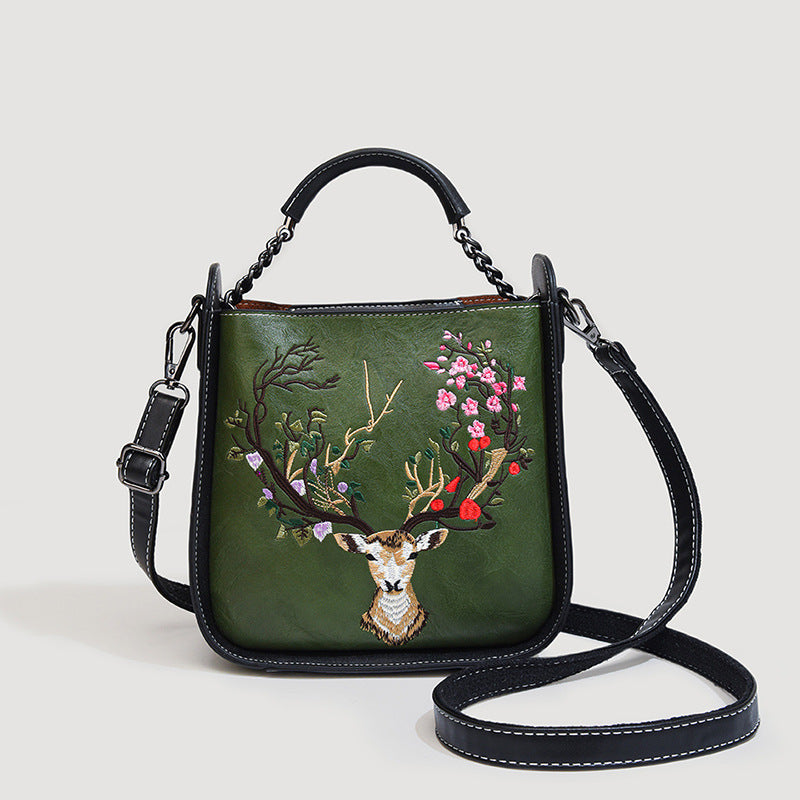 Embroidered Chinese Style Portable Elegant Mother Women's Shoulder Bag