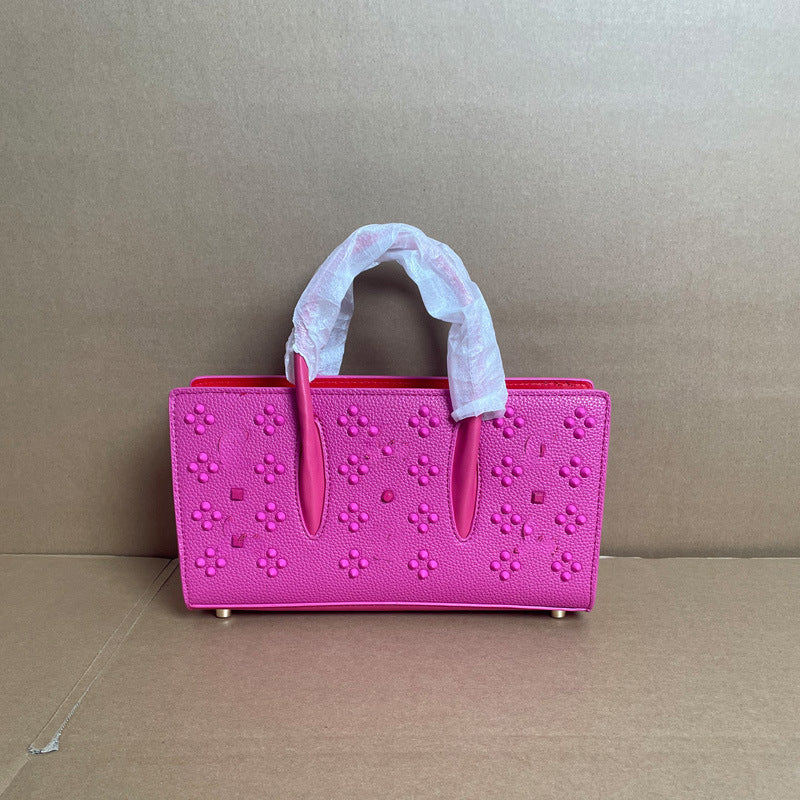 Glamorous Shopping Commuter Light Luxury Rivet Tote Bags