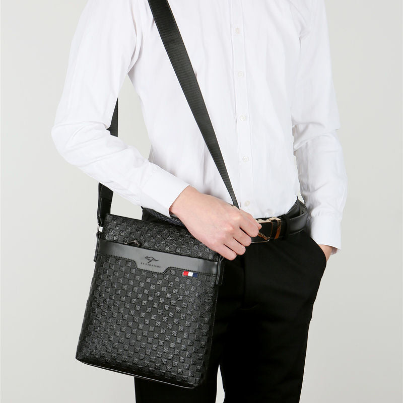 Stylish Men's First Layer Cowhide Business Men's Shoulder Bags