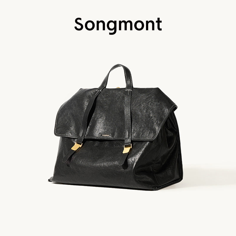 Series Genuine Leather Business Commute Large Tote Bag