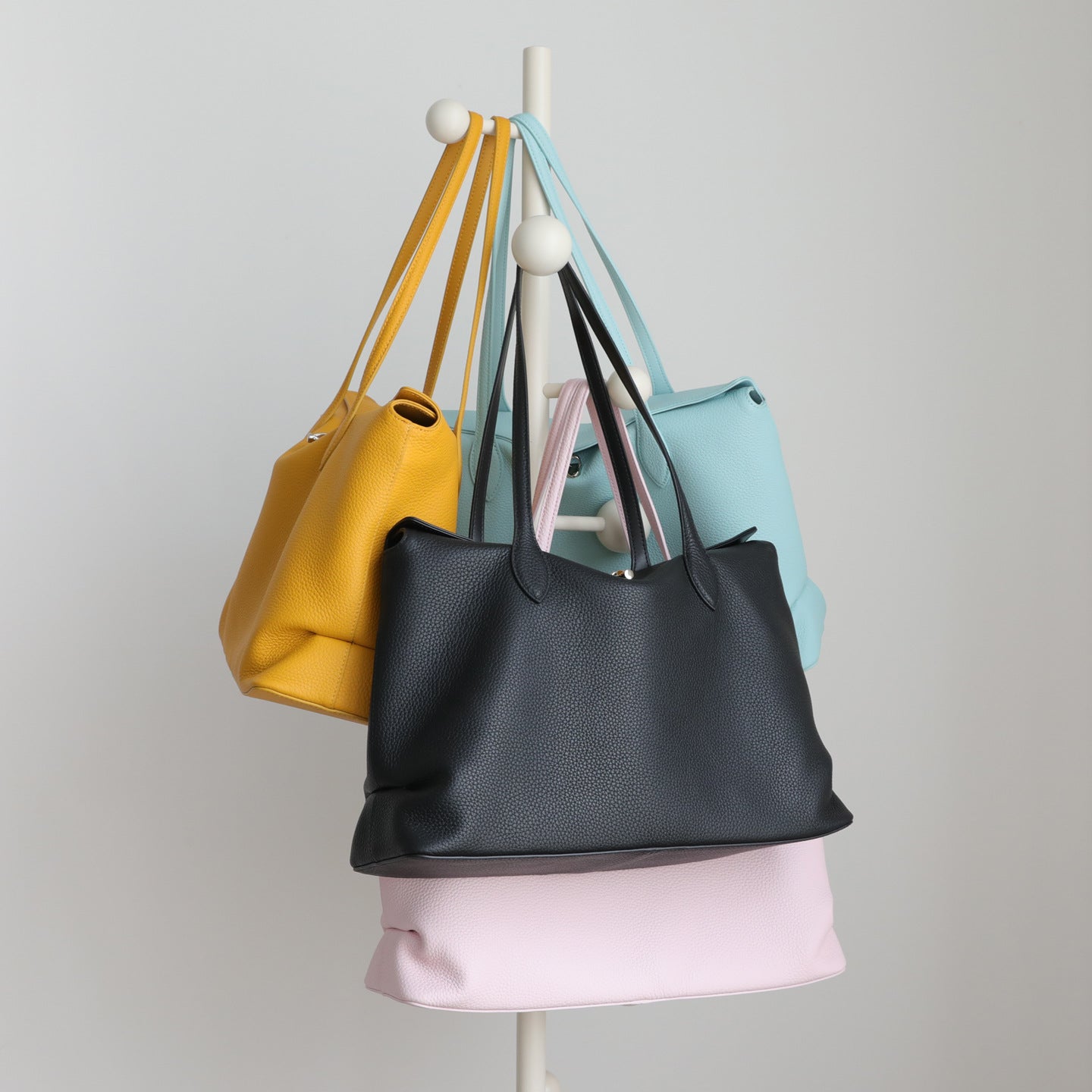 Women's Simple Style First Layer Cowhide Underarm Tote Bag