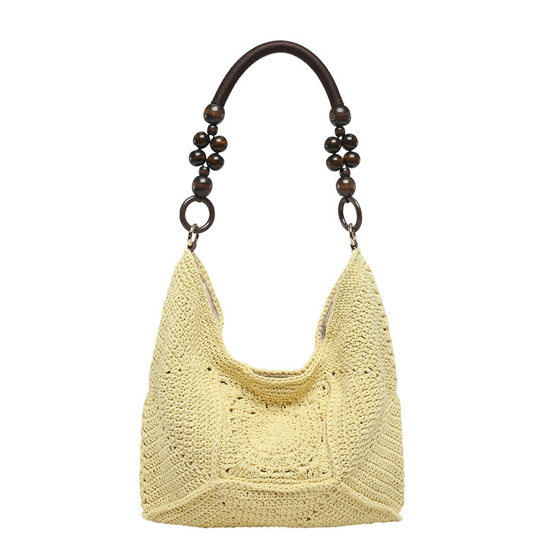 Style Vintage Hand-woven Crocheted Underarm Good-looking Shopping Shoulder Bags