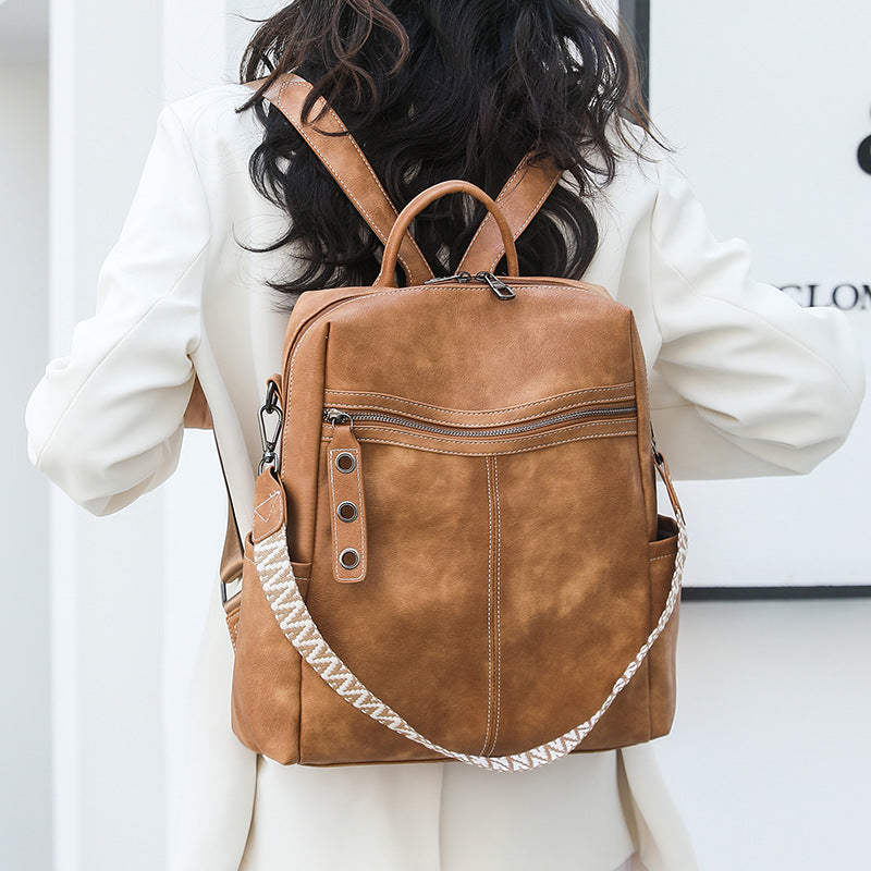 Women's Korean Style Simple Fashion Large Capacity Women's Backpack