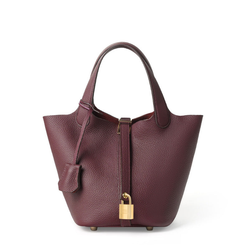 Women's Basket Genuine Leather Mummy Bridal Wedding High Women's Handbag
