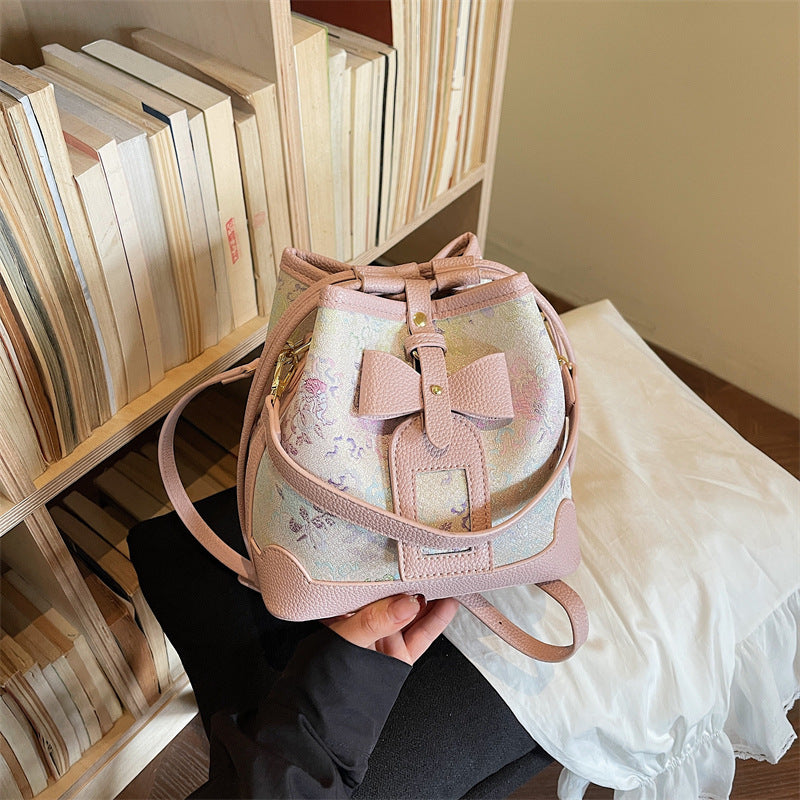 Women's Unique Super Popular Niche Printed Fashion Bucket Bags