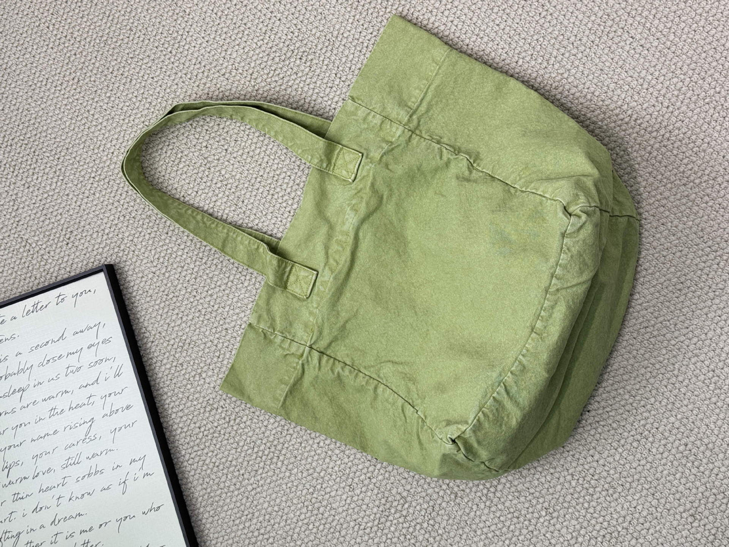 Washed Canvas Denim Large Capacity Texture Commuter Mummy Women's Shoulder Bag