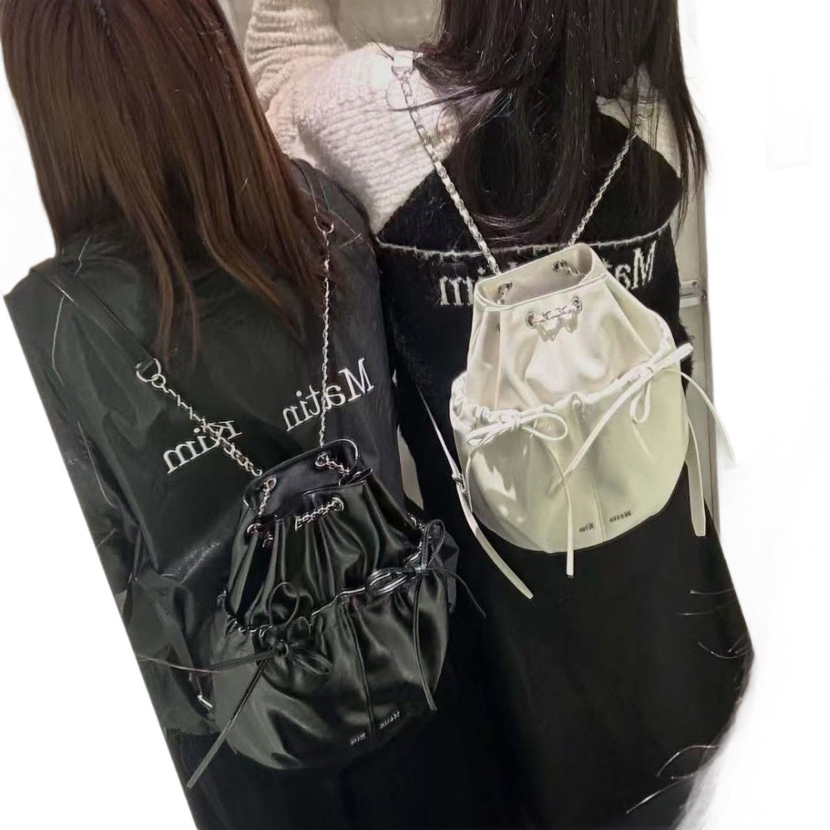 Pretty Graceful Women's Chain Bow Fashion Women's Shoulder Bag