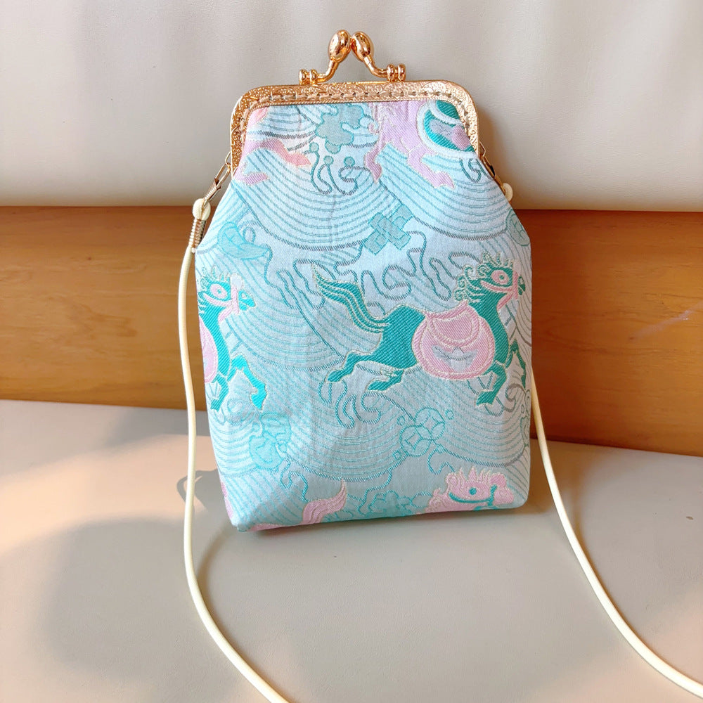 Women's Handmade Chinese Style Cheongsam Skirt Vintage Change Frame Purses