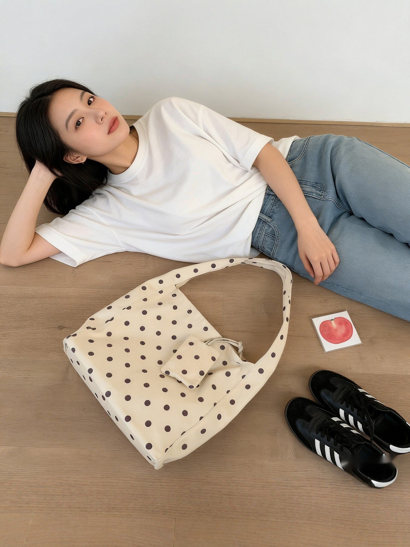 Polka Dot Female Style Commuter Korean Fashion Shoulder Bags