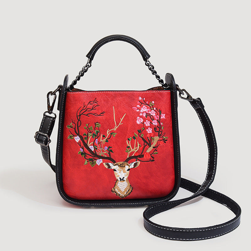 Embroidered Chinese Style Portable Elegant Mother Women's Shoulder Bag