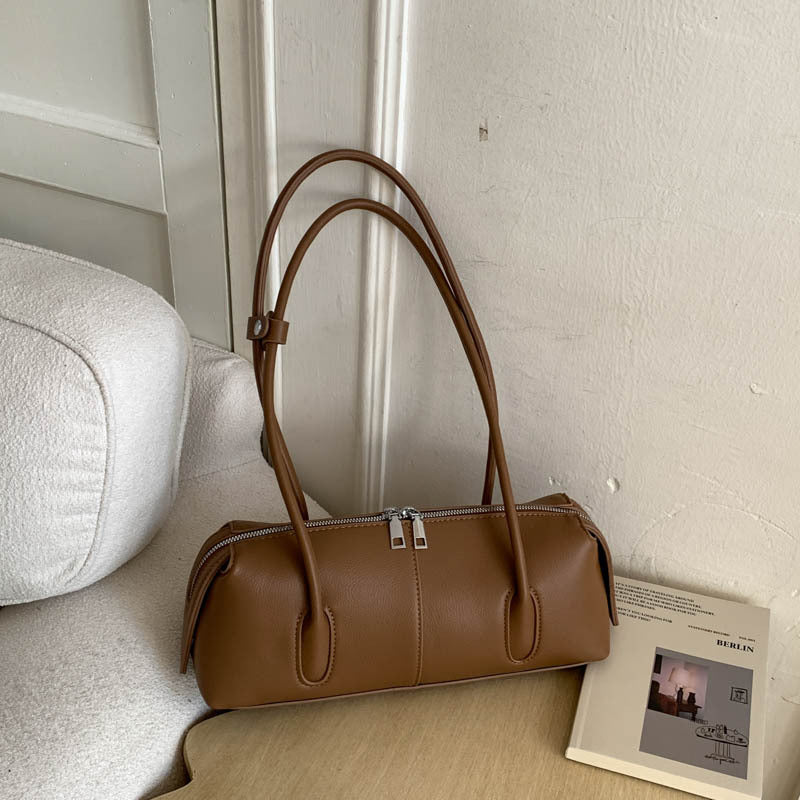 Korean Style Boston Premium Fashionable Retro Underarm Bag