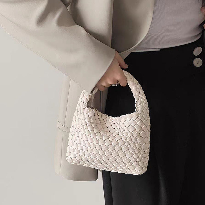 Women's Pretty Spinach Sailor Hand-woven Portable Women's Handbag