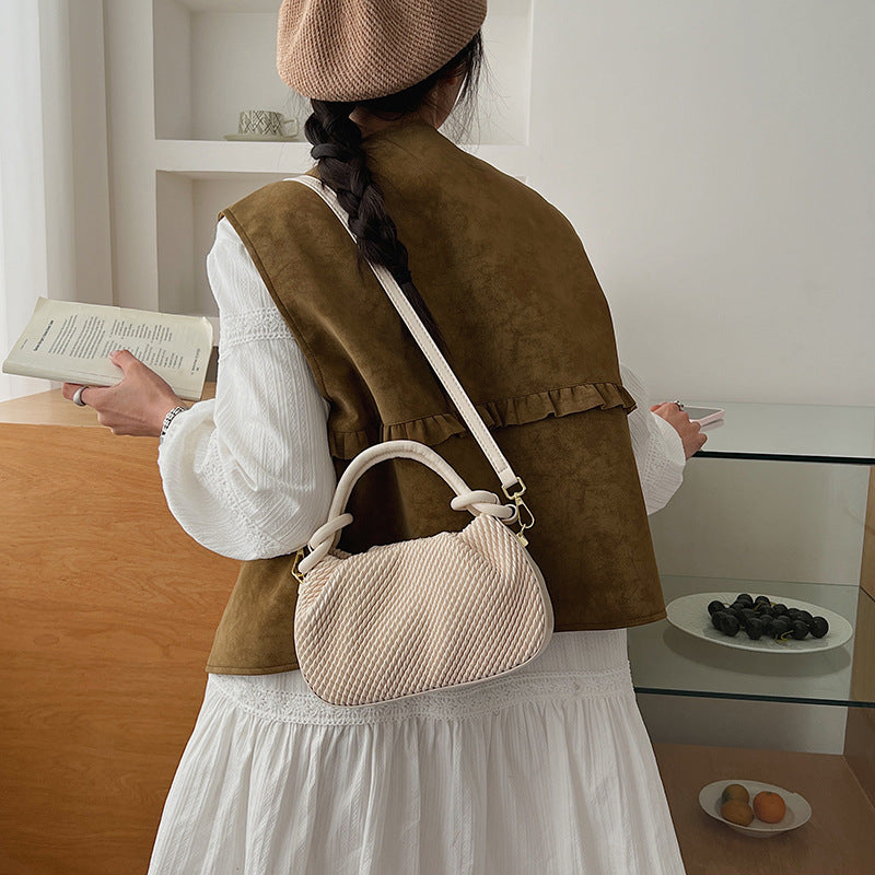 Women's Versatile Vegetable Basket Fashionable Niche Bucket Bag