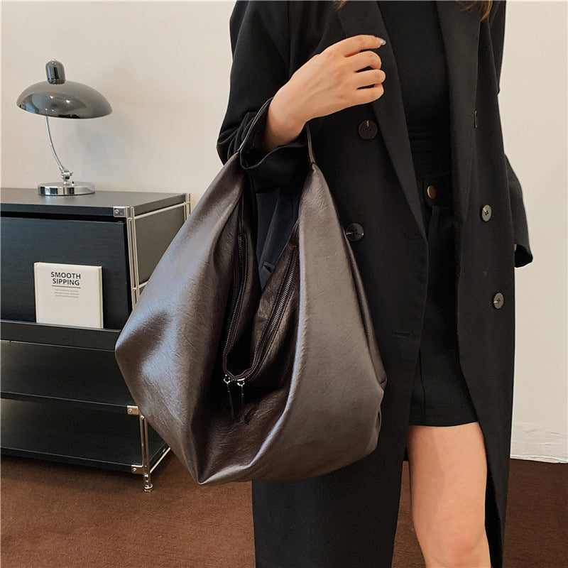 Women's High-grade Light Luxury Large Capacity Commuter Tote Bags