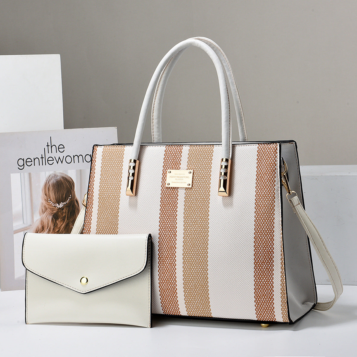Pretty Women's Fashionable Large Capacity Color-matching Bags