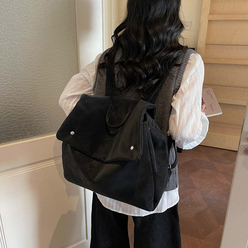 Women's Retro Frosted Mori Fashion Preppy Style Women's Backpack