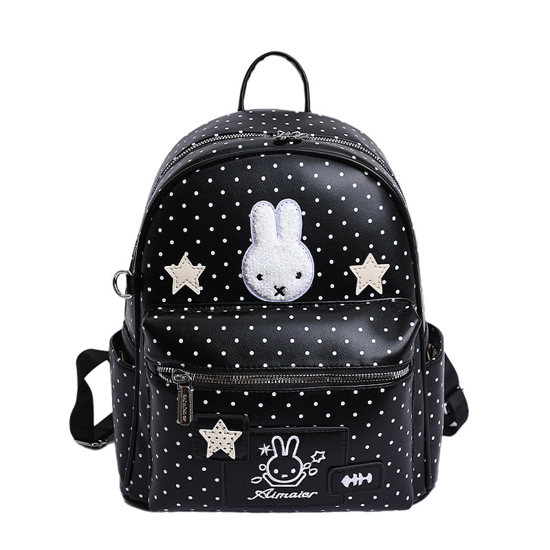 Women's Cute Polka Dot Lightweight Good-looking Large Capacity Women's Backpack