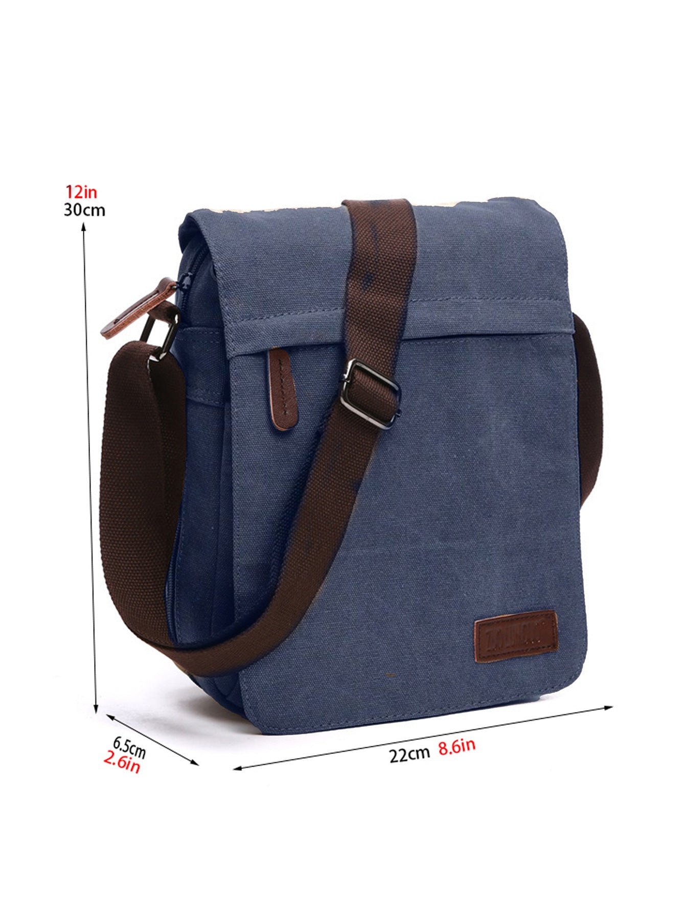 Men's Simple Retro Canvas Daily Commuter Business Large Shoulder Bags