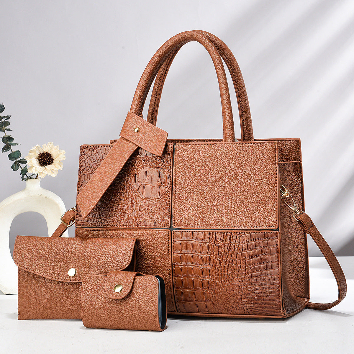 Women's Large Capacity Fashion Elegant Lady Splicing Women's Handbag