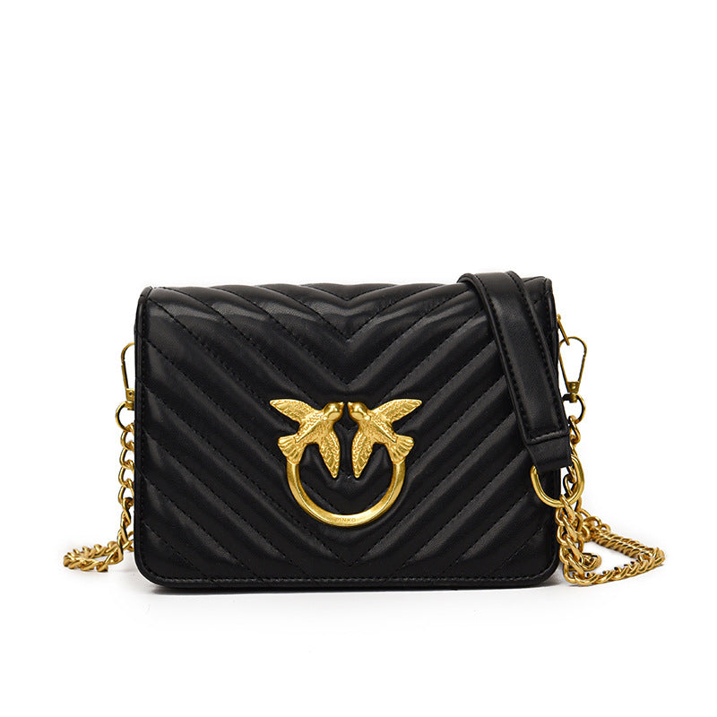 Women's Pinko Trendy Design Swallow Fashion Chain Women's Messenger Bag