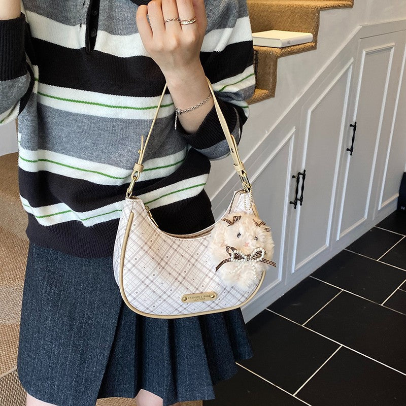 Crescent Female Commuter Portable Underarm Moon Feeling Women's Shoulder Bag