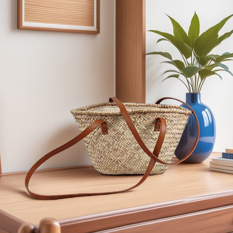 Women's Water Plants Woven Holiday French Style Women's Handbag