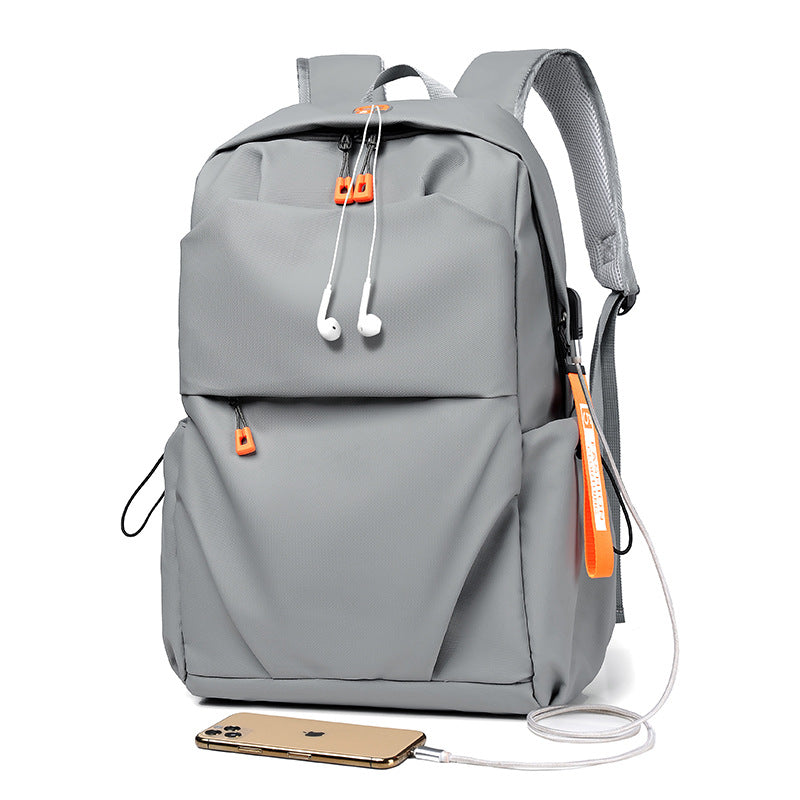 Men's Simple Atmosphere Business Computer Trendy Charging Leisure Backpack