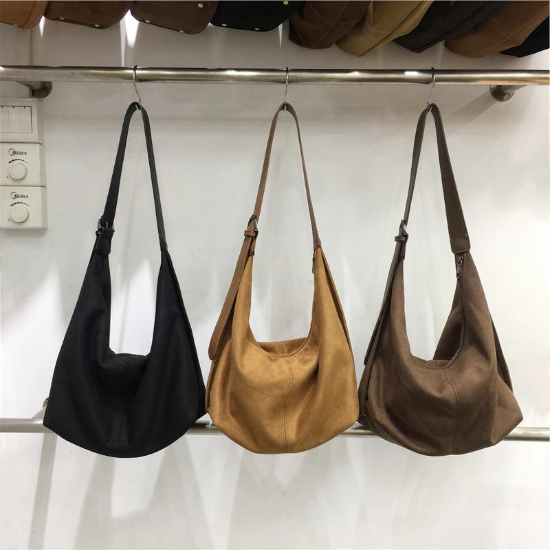 Cabinet Design Dumpling Suede Retro Commuter Women's Handbag