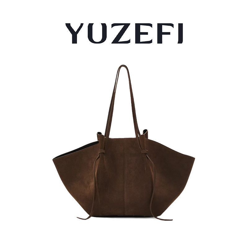 Women's Wings Style Large Capacity Totes Trendy Soft Cowhide Women's Shoulder Bag