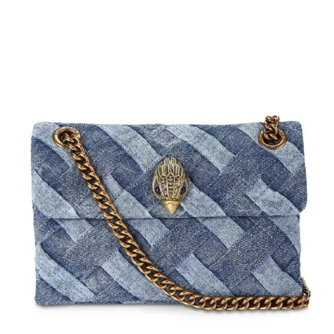 Eagle Head Denim Chain Fashion Retro Lion Ridge Women's Messenger Bag