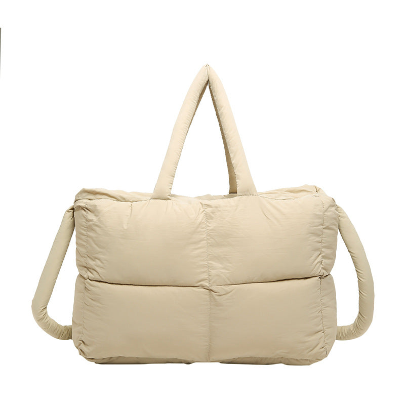 Down Cotton Coat Portable Underarm Large Capacity Fashion Tote Bags