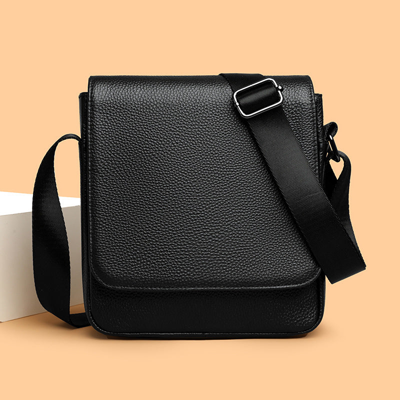 Men's Simple First Layer Cowhide Classic Popular Genuine Bags