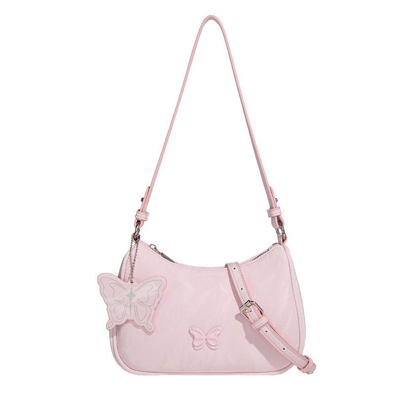 Female Simple Butterfly Lady Pure Desire Sweetheart Commuter Chinese Underarm Bag