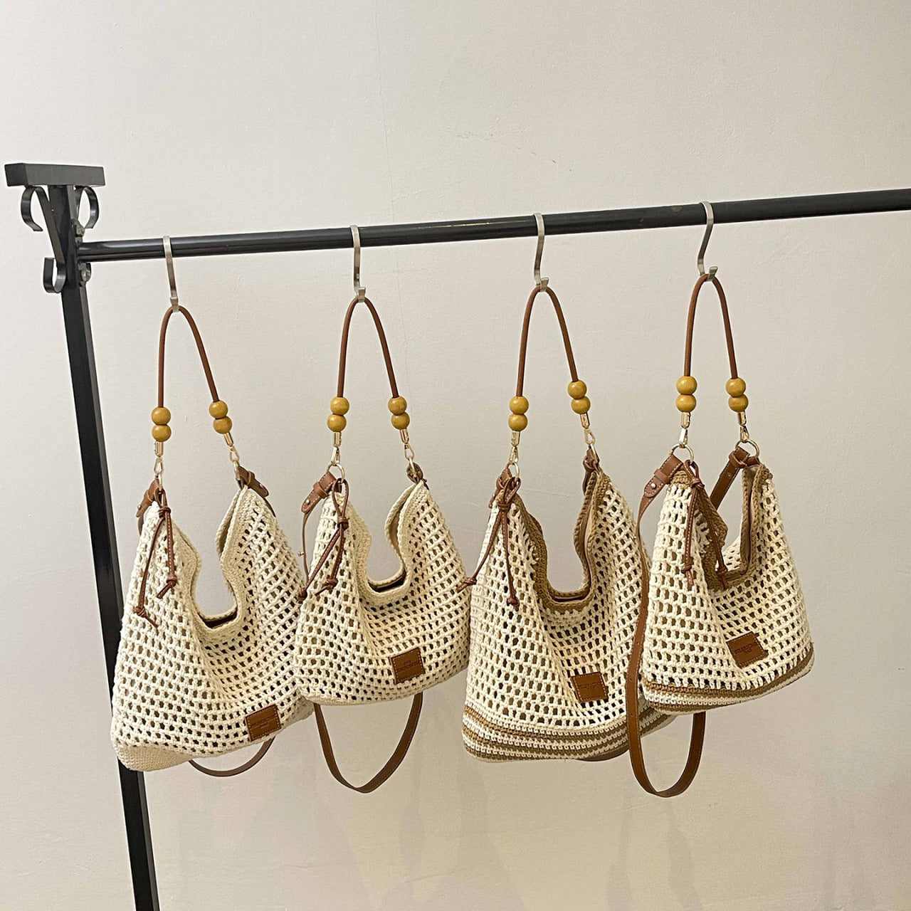 Women's Woven Seaside Vacation Beach Fashion Commuter Tote Bags