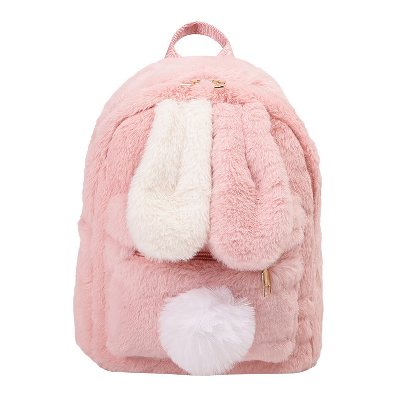 Cute Rabbit Ears Korean Large Capacity Women's Backpack