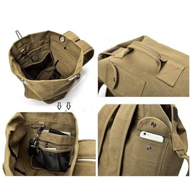 Stylish Versatile Creative Pretty Men's Canvas Leisure Backpack