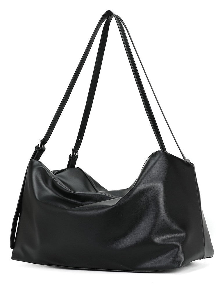 Black Warrior Soft Leather Large Capacity Commuter Adjustable Bags