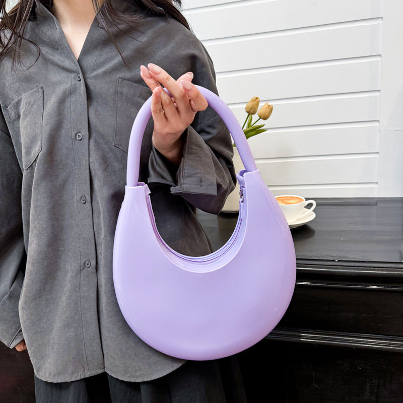 Popular Creative Gel Super Fashion Solid Underarm Bag