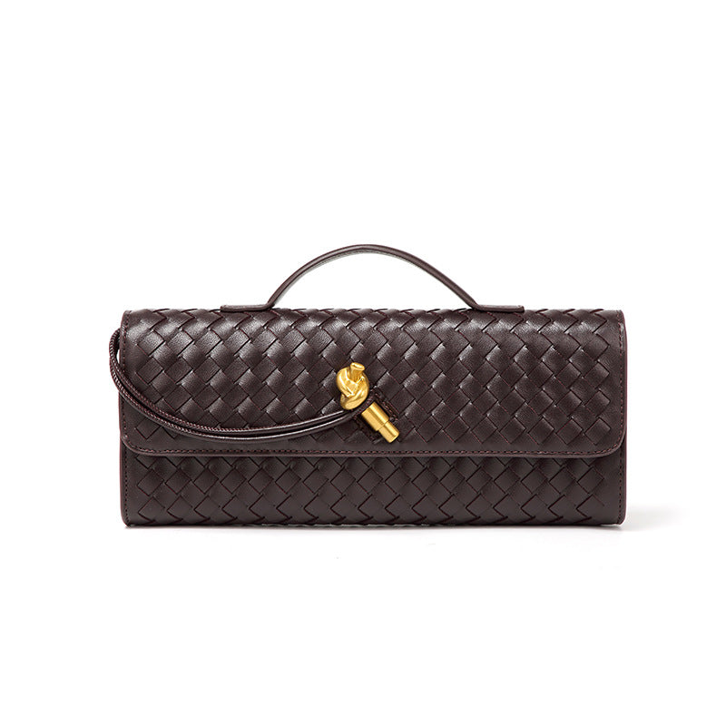 Woven Baguette Niche Advanced Horizontal Hand Holding Women's Shoulder Bag