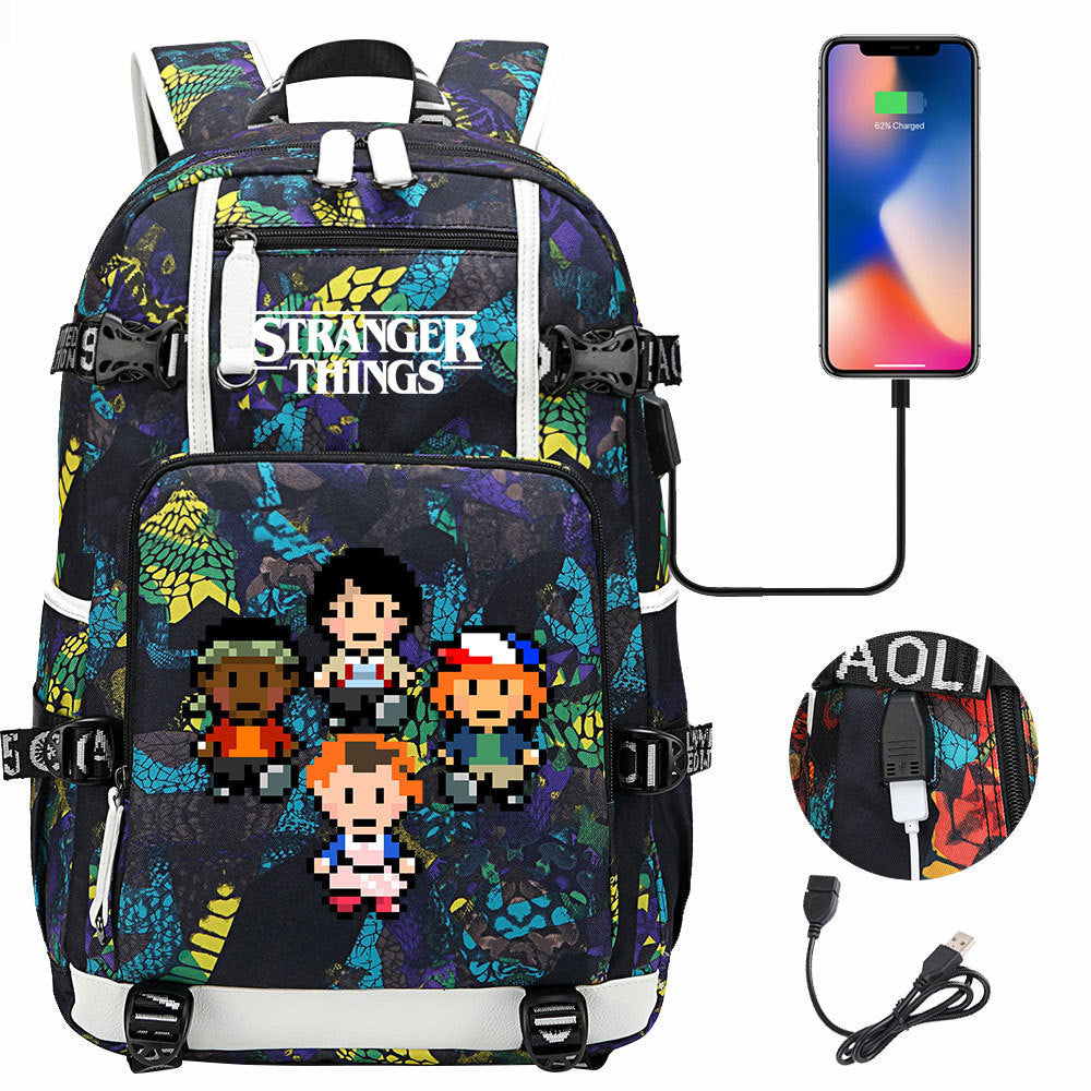 Women's & Men's Peripheral Printed Youth Leisure Backpack