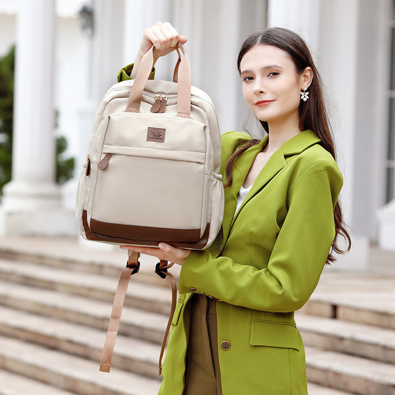 Spring Wear Korean Style Preppy Large Capacity Leisure Simple Solid School Bags