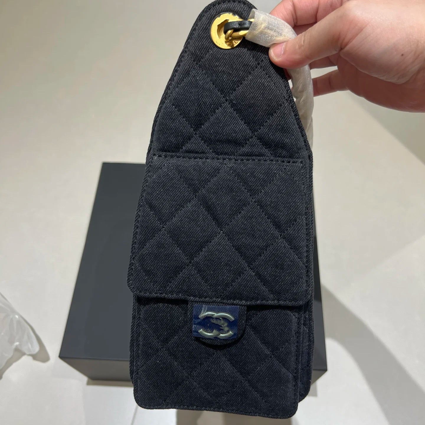 Graceful Denim Fashion Chip High Version Bags