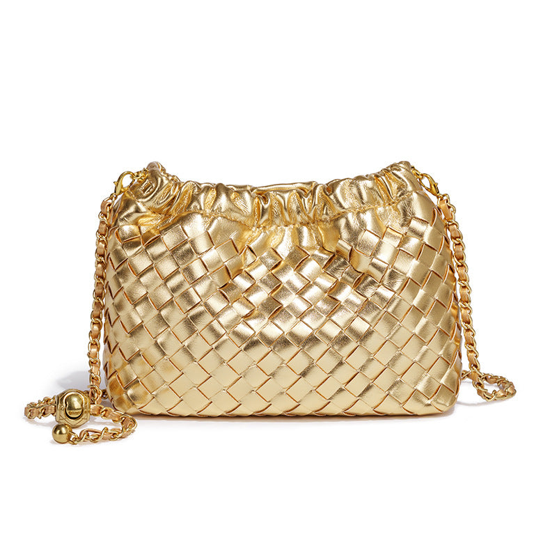 Women's High-grade Diamond Cloud Hand-woven Fashion Simple Bags