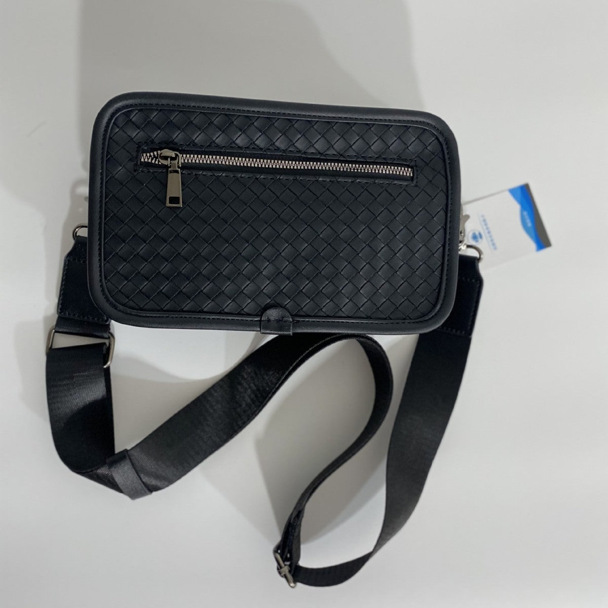 Men's Business Embossed Woven Large Capacity One Waterproof Men's Messenger Bag