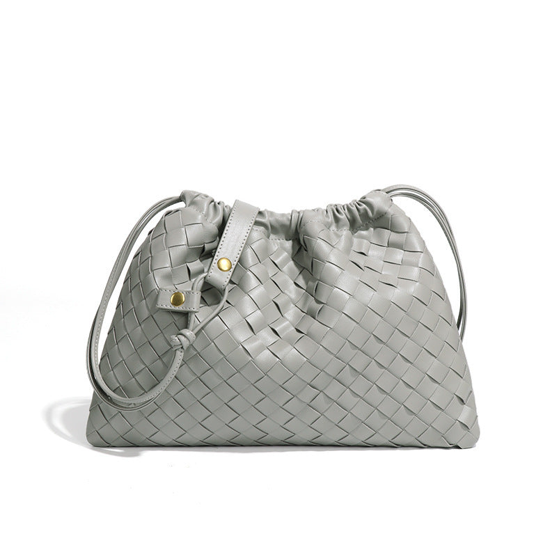 Women's Lucky Hand-woven Drawstring Pleated Cloud Fashion Women's Messenger Bag